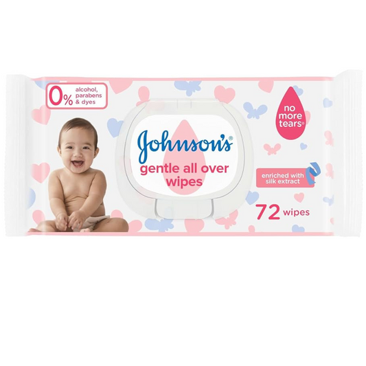 Johnson & Johnson Gentle All Over 72 Wipes